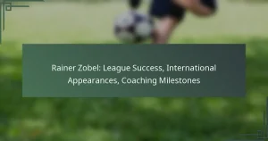 Rainer Zobel: League Success, International Appearances, Coaching Milestones